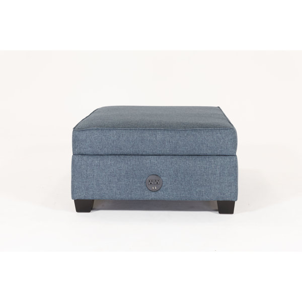Latitude Run® 36'' Wide Denim Premium Performance Fabric Square Storage